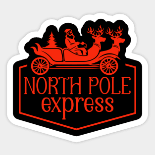 North Pole Express Sticker